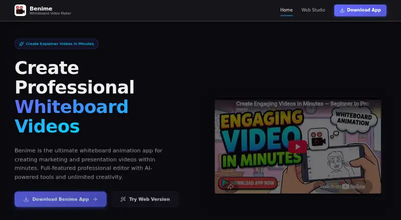 Benime's website