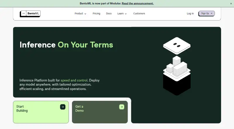 BentoML's website