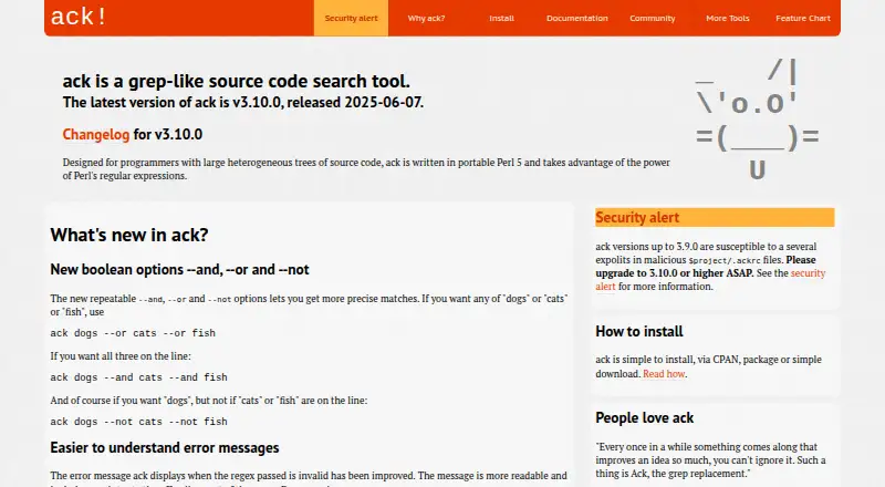ack's website