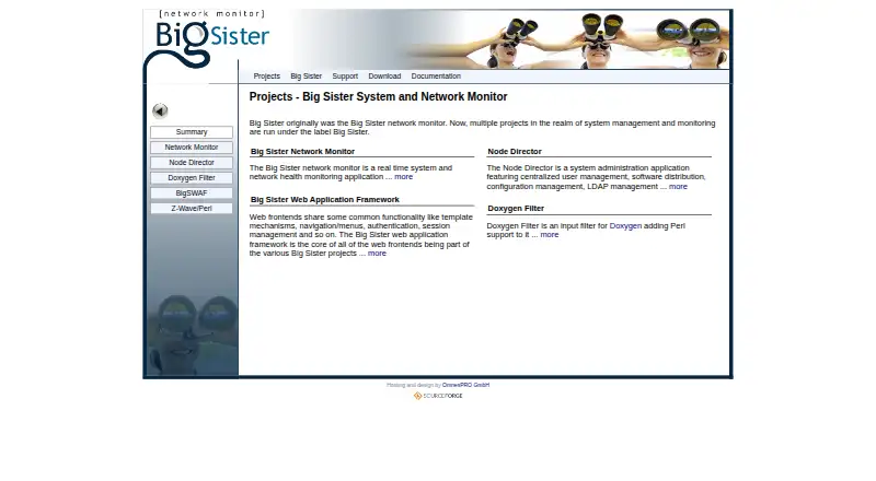 Big Sister's website