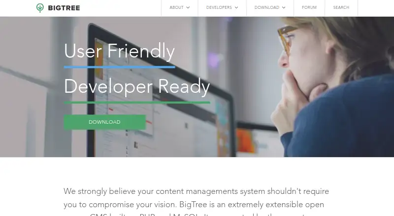 BigTree CMS's website