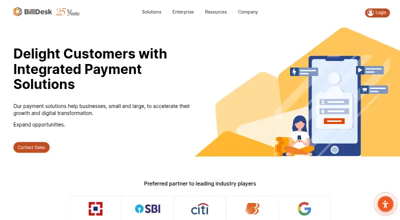 BillDesk's website