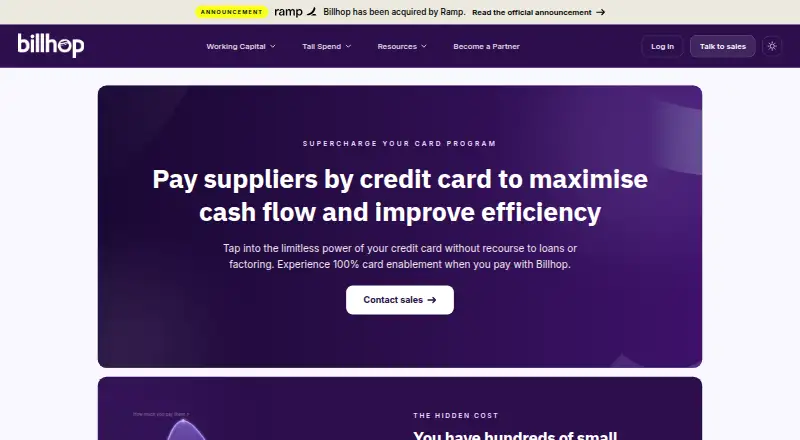 Billhop's website