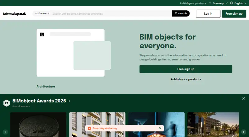BIMobject's website