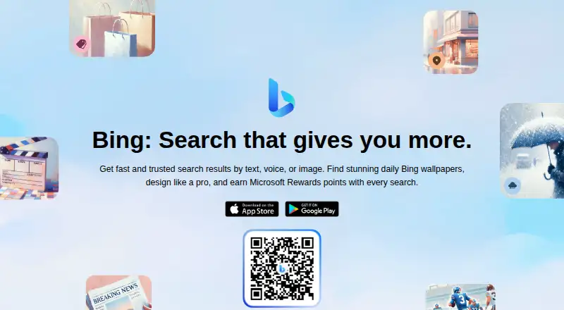 Microsoft Bing's website