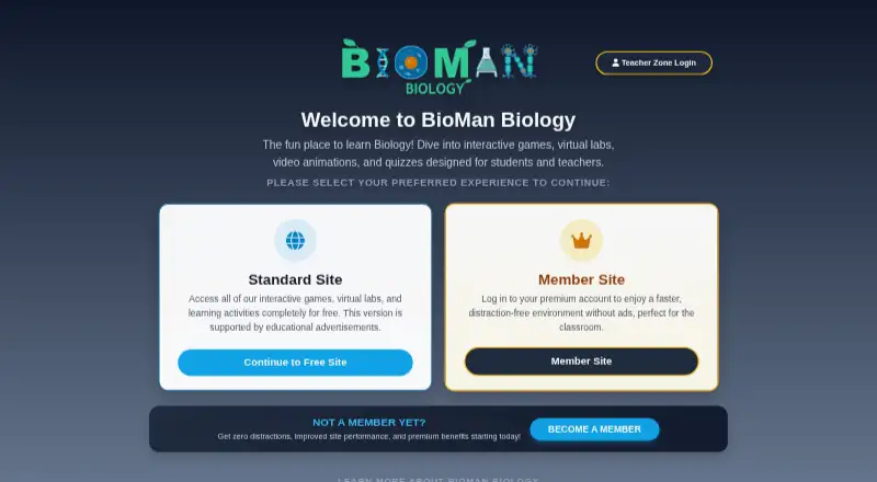 The BioMan Biology homepage