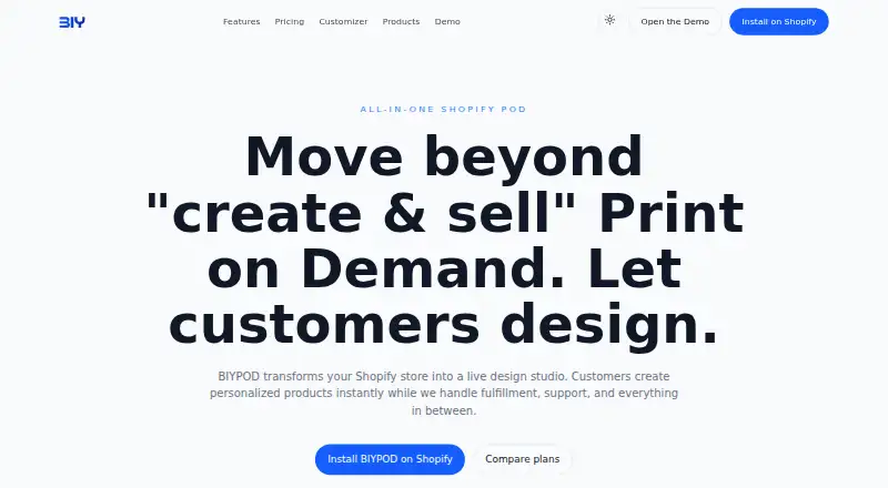 BIYPOD's website