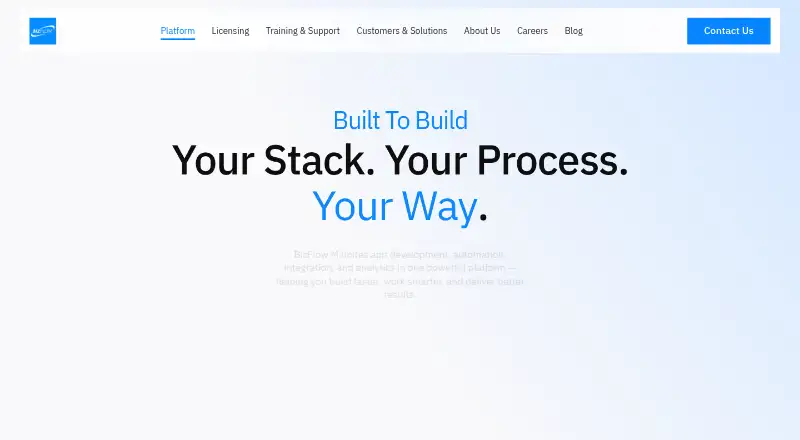 BizFlow M's website