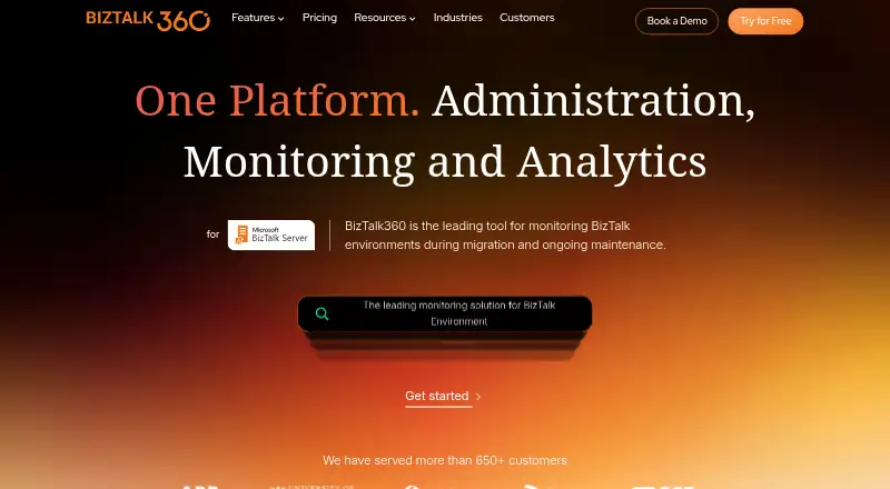 BizTalk360's website