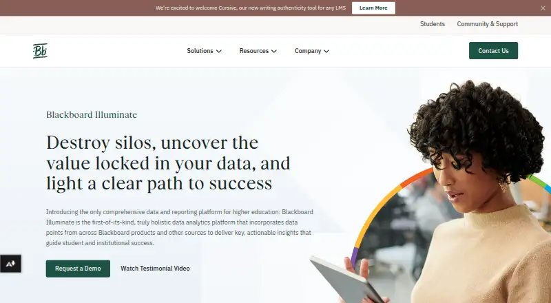 Blackboard Illuminate's website