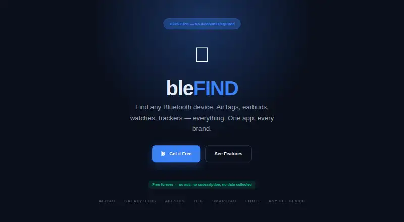 bleFIND's website