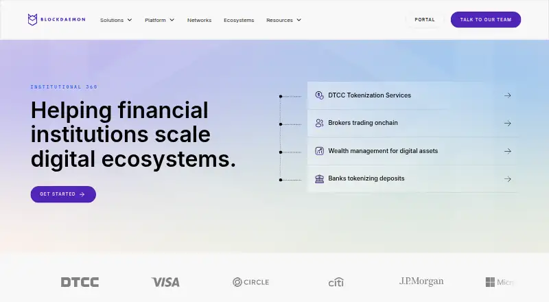 Blockdaemon's website
