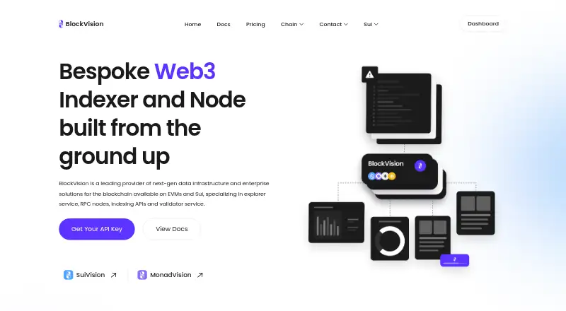 BlockVision's website