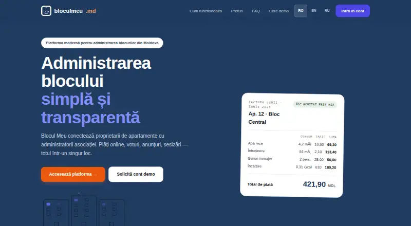 The Blocul Meu homepage
