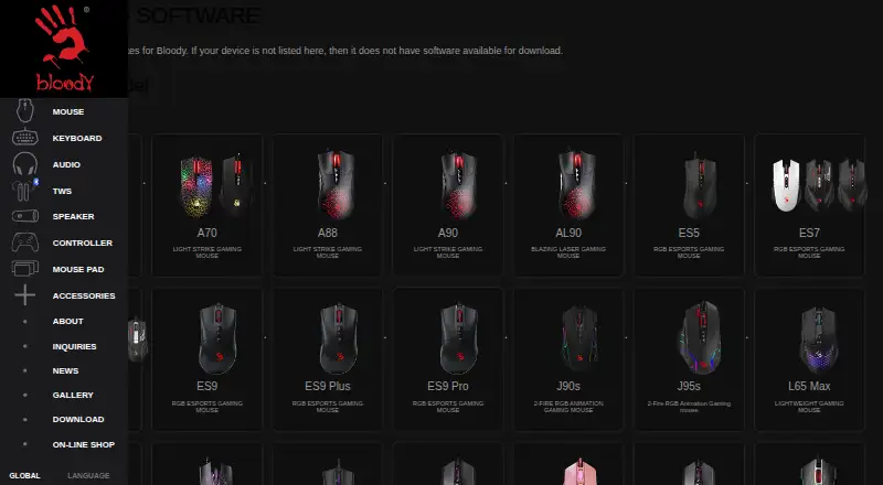 The Bloody7 Software homepage