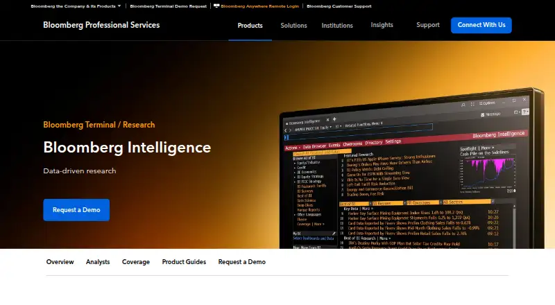 Bloomberg Intelligence's website