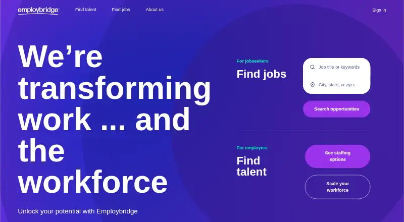 Bluecrew's website