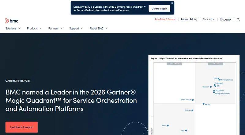BMC Release Lifecycle Management's website