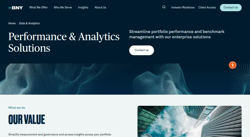 BNY Performance Solutions's website
