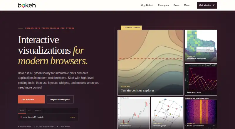 Bokeh's website