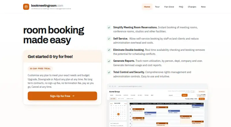 BOOKMEETINGROOM.COM's website