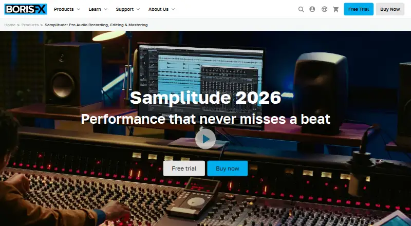The Samplitude homepage