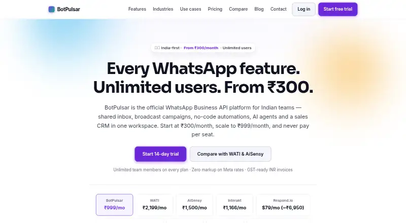 BotPulsar's website