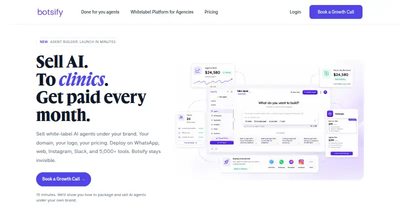 The Botsify homepage