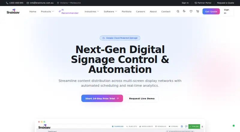 Braintune CMS's website