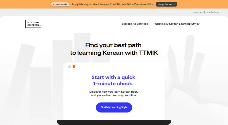 The Talk To Me In Korean homepage