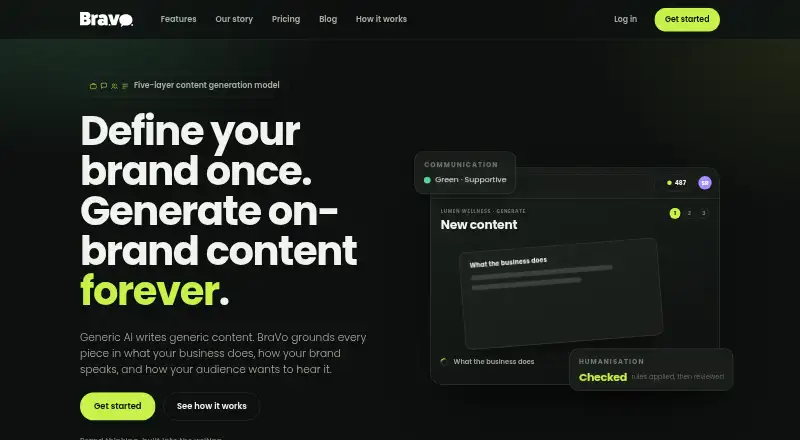 The BraVo homepage
