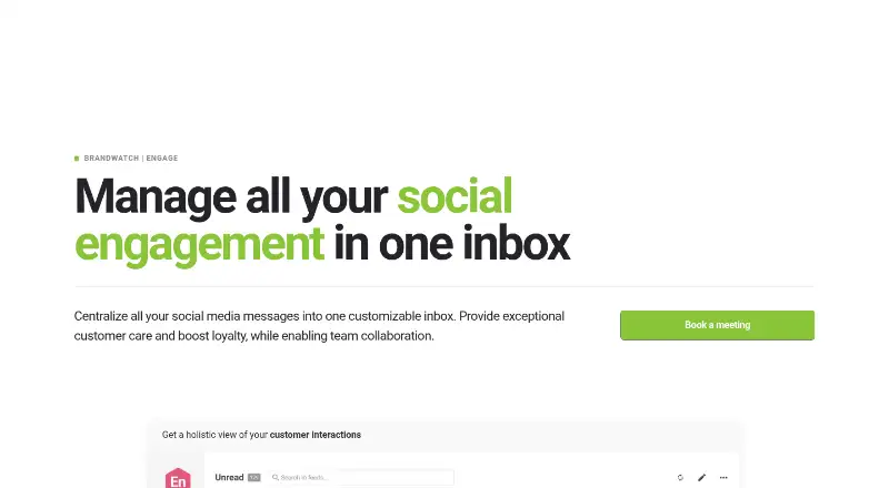 Brandwatch Engage's website