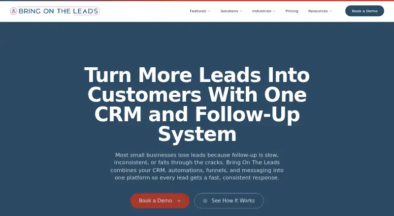 Bring On The Leads's website