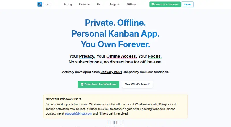 Brisqi's website