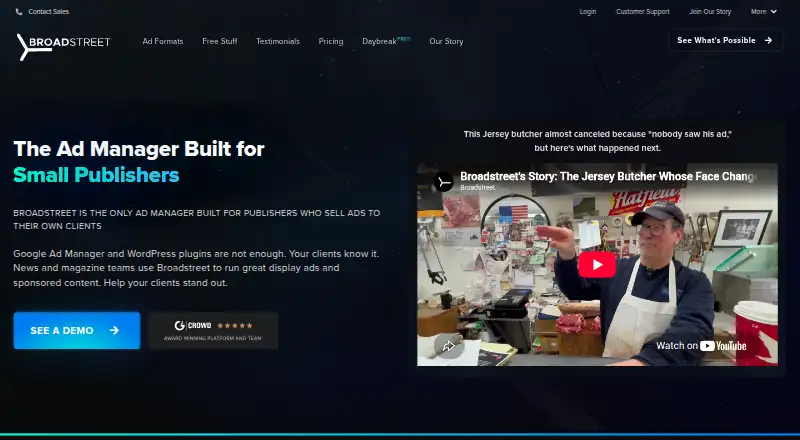 Broadstreet's website