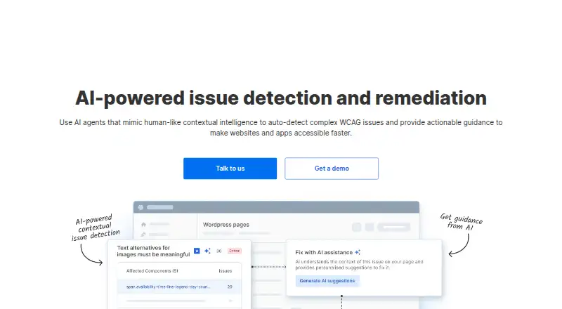 BrowserStack Accessibility Testing's website