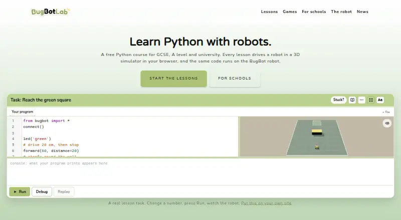 BugBotLab's website