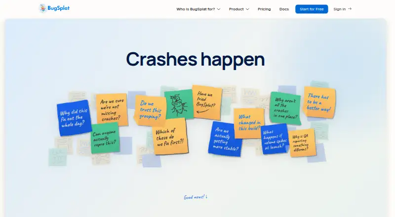 BugSplat's website