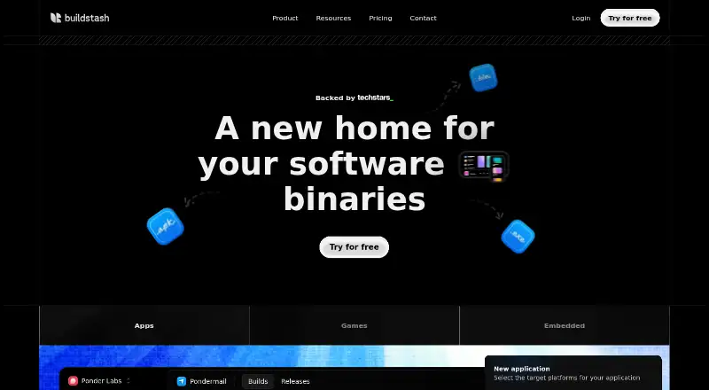 Buildstash's website