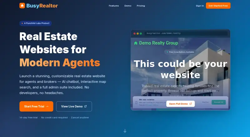 The BusyRealtor homepage