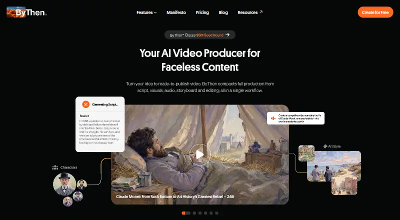 The ByThen homepage