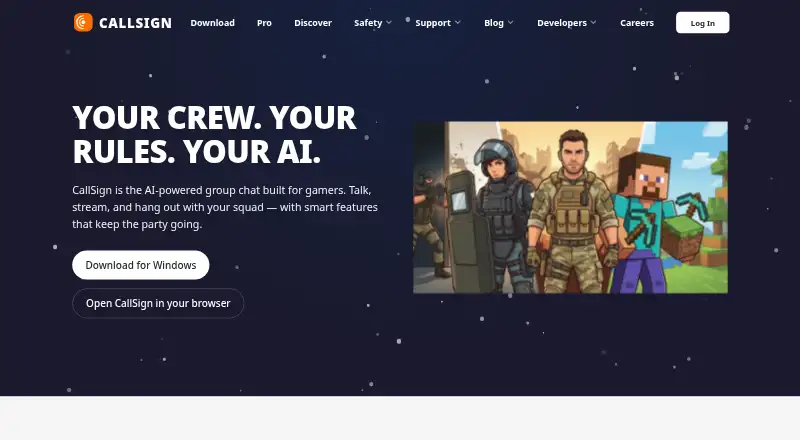 CallSign's website