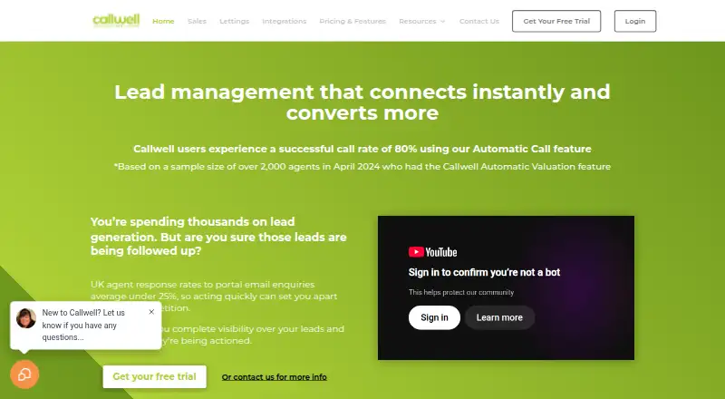 The Callwell homepage