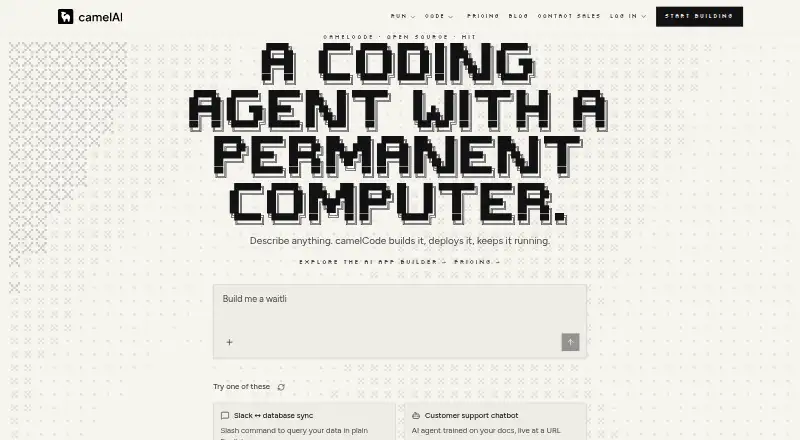 camelCode's website