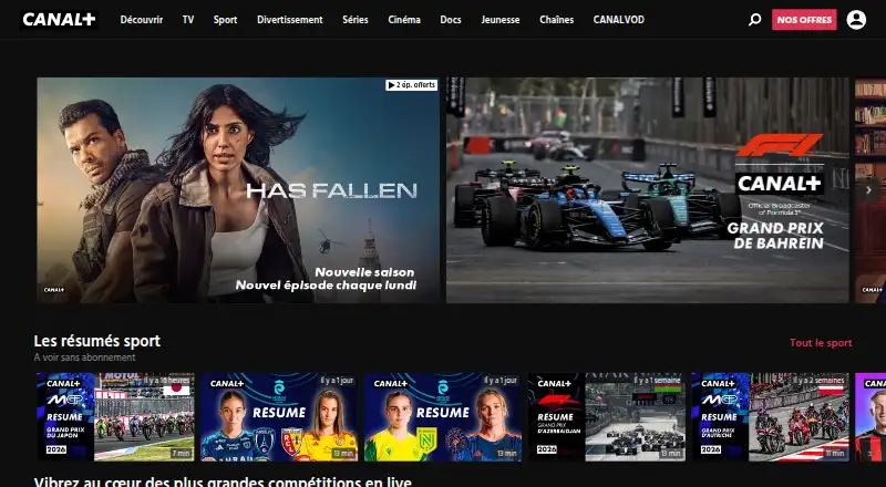 myCANAL's website