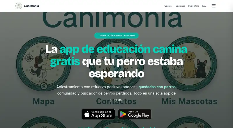 Canimonia's website