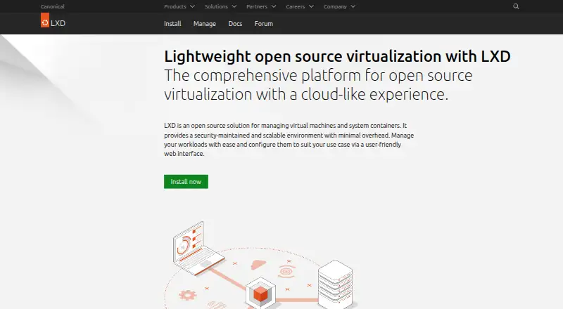 The LXD homepage