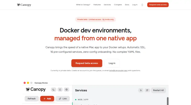 Canopy's website