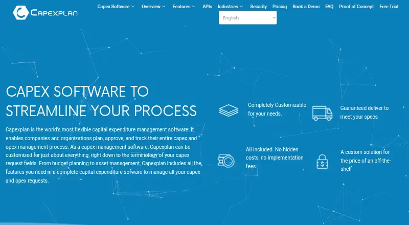 Capexplan's website