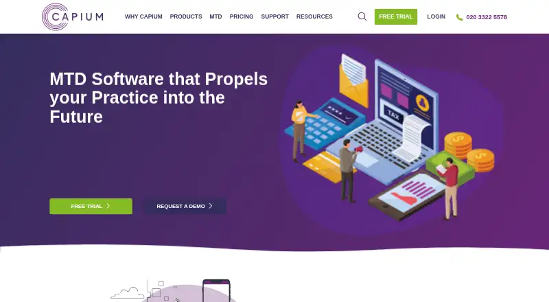 Capium MTD's website